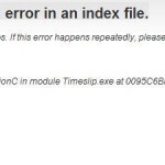 error message