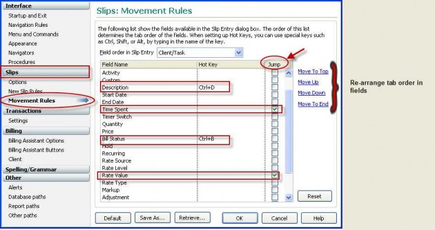 Slip Movement Rules in Preferences